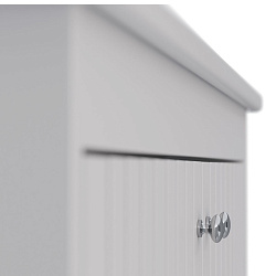 Тумба Lemark ROMANCE 100 см под 1 раковину, подвесная/напольная, 3-х дверная, цвет корпуса, фасада: