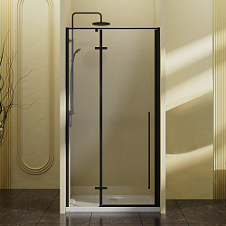 Душевая дверь Slim-N VDPH-5SN900CLB, 900, черный, стекло прозрачное, , шт
