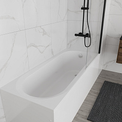 Ванна акриловая Vincea VBT-2B170-LG с ножками 1700*700*480, пристенная, цвет белый, , шт