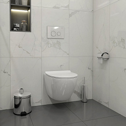 Corpa Nera Bosso/Боссо клавиша смыва, двойной смыв, хром глянец