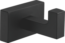 Крючок (квадрат) одинарный, черный матовый B90305-1