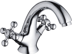 Смеситель для раковины, латунь, хром HB1019