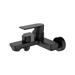 Смеситель для ванны, чёрный матовый, Maze, Milardo, MAZBL00M02