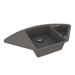 IRKANA 980 Мойка кухонная из кварцгранита цвет: серый шёлк комплектация: крепеж, сливная арматура с