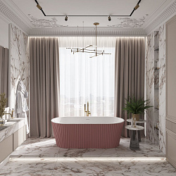 Corpa Nera Bonini/Бонини ванна акриловая отдельностоящая 170х80х58, белый матовый