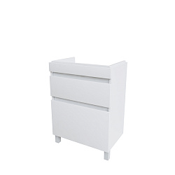 Тумба напольная, белая, 2 ящика, 60 см, Zodiac, IDDIS