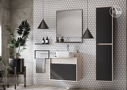 Тумба-умывальник Лофт Урбан 65 графит\Орегон (Одри, MILA)