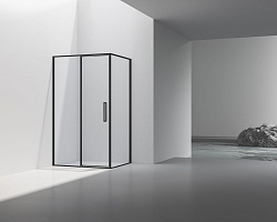 Душевой уголок Slim 8mm VSR-4SLP9012CLB, 1200*900, черный, стекло прозрачное, , шт