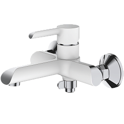 Смеситель для ванны, латунь, белый/хром HB60805-8