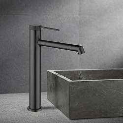 Смеситель для раковины VBF-2RM2GM однорычажный, вороненая сталь, , шт