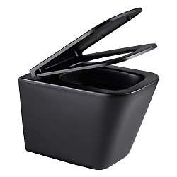 PENEDA Комплект 3в1: Инсталляция для унитазов с кнопкой смыва BIT чёрн.мат.+унитаз подв.безоб.FLOREX