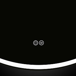 Зеркало LED VLM-3DE800 800x800 c сенсорным выключателем и диммером, , шт