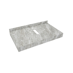 Corpa Nera Grossi/Гросси столешница 80 под раковину керамогранит, серый мрамор