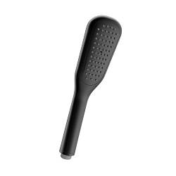 Лейка душевая квадратная 1режим, 6,8х27,3см, пластик/черный, блистер