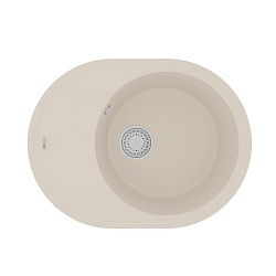 LACHA 620 Мойка кухонная из кварцгранита цвет: шампань  комплектация: крепеж, сливная арматура с пер