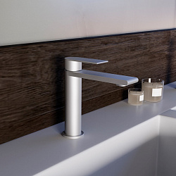 Смеситель для раковины Vogue (SS) VBF-2VS1BN однорычажный, сатин, , шт