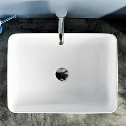 Corpa Nera Grossi/Гросси 50 раковина накладная узкая, белый