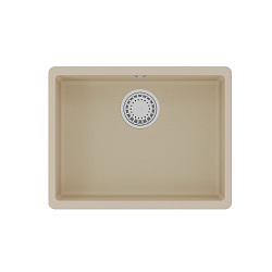 SINARA 540-U Мойка кухонная из кварцгранита цвет: бежевый комплектация: крепеж, сливная арматура с п