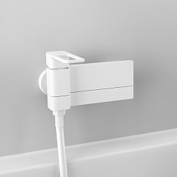 Смеситель для ванны, белый матовый, Slide, IDDIS, SLIWT00i02WA