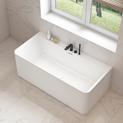 Ванна акриловая Vincea VBT-702-1700, 1700*800*585, цвет белый, щелевой перелив, слив белый, , шт