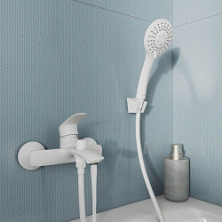 Смеситель для ванны, белый матовый, Rora, Milardo, RORWT00M02