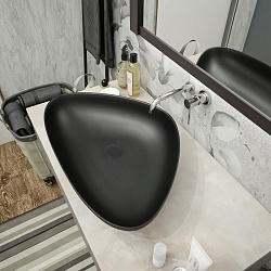 Corpa Nera Paganini/Паганини  60 раковина накладная, черный матовый