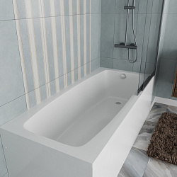 Ванна акриловая Vincea VBT-2S180-LG с ножками 1800*800*430, пристенная, цвет белый, , шт