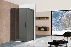 Душевой уголок Extra VSR-1E901090CGB, 900/1000*900, черный, стекло тонированное, , шт