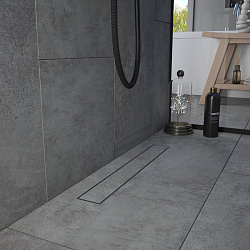 Corpa Nera Salieri/Сальери душевой трап 50 см под плитку с гидрозатвором