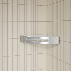 Полка угловая, хром, нержавеющая сталь, полир., IDDIS, SHE11SPi44