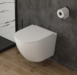 Corpa Nera Bosso L/Боссо Л унитаз подвесной безободковый,торнадо, быстр.сиденье с микролифтом, белый