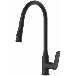 Смеситель для кухни, латунь, черный HB73816-7