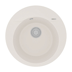 SULA 500 Мойка кухонная из кварцгранита цвет: жасмин  комплектация: крепеж, сливная арматура с перел