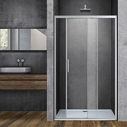 Душевая дверь Soft VDS-3SO160CL, 1600, хром, стекло прозрачное, , шт