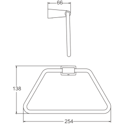 Держатель для полотенец, оружейная сталь B91204