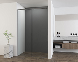 Душевая дверь Ultima VDS-7UL120CLGM, 1200, вороненая сталь, стекло прозрачное, , шт