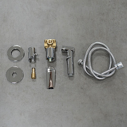 VERBA Встраиваемый смеситель с гигиеническим душем, латунь/хром, LM11419C