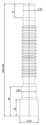MD42 Гибкое соединение 400 мм Ø32х40/50