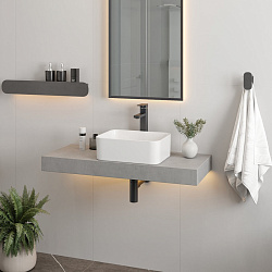 Corpa Nera Grossi/Гросси 40 раковина накладная узкая, белый