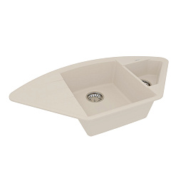 IRKANA 980 Мойка кухонная из кварцгранита цвет: шампань  комплектация: крепеж, сливная арматура с пе