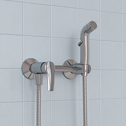 Смеситель с гигиеническим душем, глянцевый хром, Ray, IDDIS, RAYSB00i08