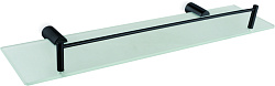Полка стеклянная 1- ярус, черный HB8407-7