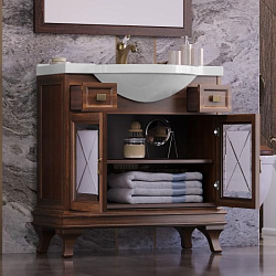 Тумба Opadiris Борджи 85, цвет светлый орех (под раковину Santek Сенеж 87)