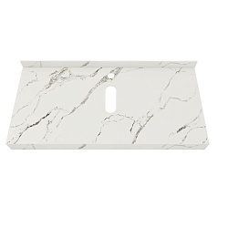 Corpa Nera Grossi/Гросси столешница 100 под раковину керамогранит, белый мрамор