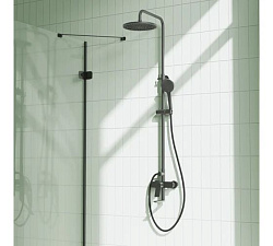 Верхний душ Pragma Ryld, матовый черный, RLD2.BBMT.032