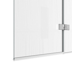 Corpa Nera Allegri/Аллегри Шторка на ванну 100х140, прозрачное стекло, профиль- хром