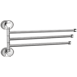 Держатель для полотенец, тройной, поворотный 400 мм, хром HB1913