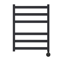 Полотенцесушитель электрический Point Меркурий PN83156BE П6 500x600 левый/правый, черный