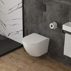 Corpa Nera Bosso L/Боссо Л унитаз подвесной безободковый,торнадо, быстр.сиденье с микролифтом, белый