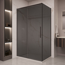 Душевой уголок Stella VSR-1ST9012CGB, 1200*900, черный, стекло тонированное, , шт